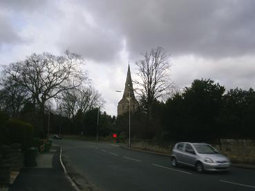 Looking up Church Road